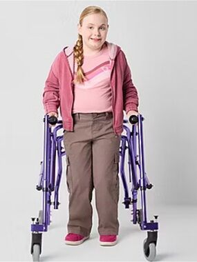 Girl’s Adaptive Midrise Wide Leg Cargo Pants Size 12